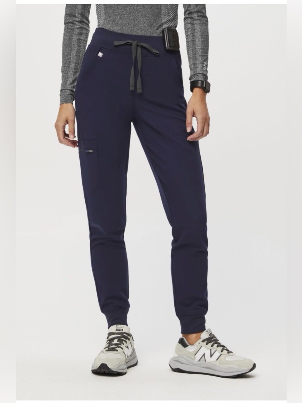 Figs High Waisted Navy Zamora Jogger Pants medium / tall